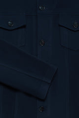 Vinny Western Jacket - Navy Moleskin