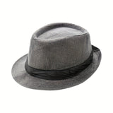 Vintage Trilby Gangster Straw Hats