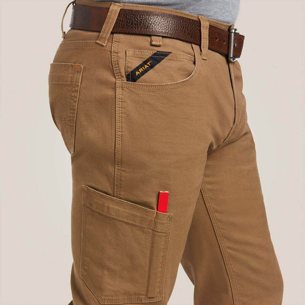 Ariat 10036734 Rebar M7 Slim DuraStretch Made Tough Straight Pant Field Khaki / 31" Waist / 34" Leg