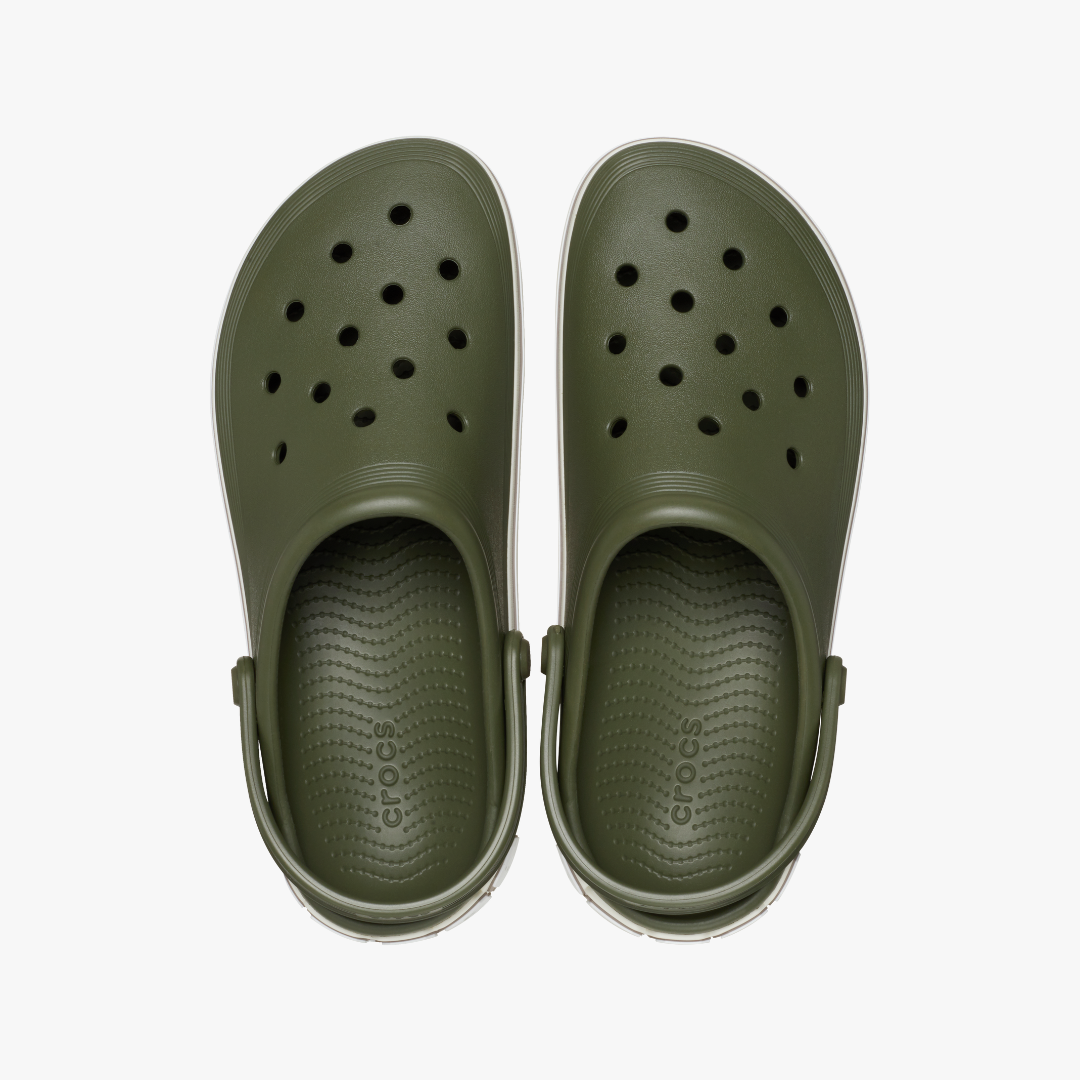 Crocs 209651-309 OFF COURT LOGO Unisex Clogs Army Green