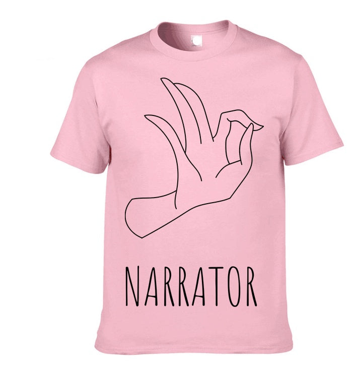 Men’s Gesture Print Short Sleeve T-Shirt – Casual Streetwear Graphic Tee