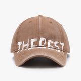 Letter Graffiti Curved Brim Soft Top Cap