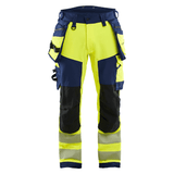 Blaklader 1122 Hi-Vis 4-Way Stretch Kneepad Trousers Hi-Vis Yellow