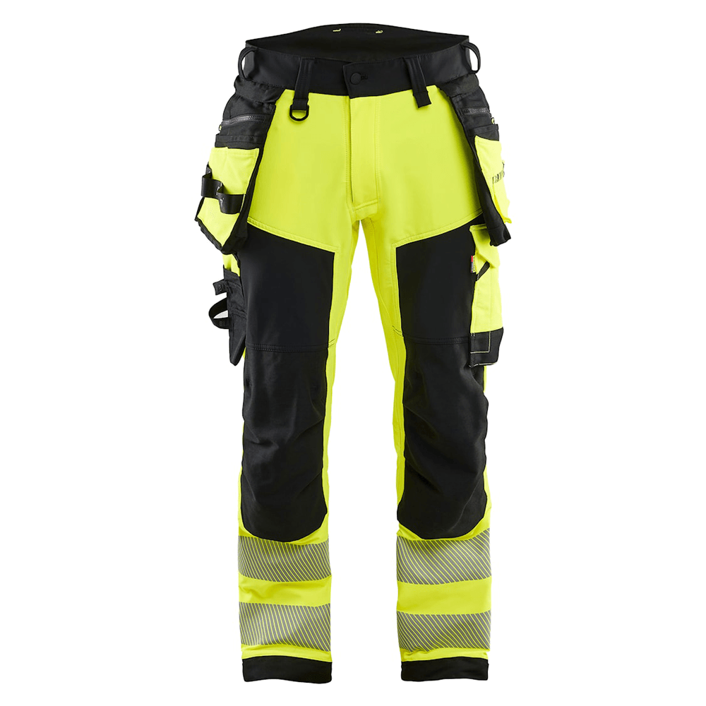 Blaklader 1122 Hi-Vis 4-Way Stretch Kneepad Trousers Hi-Vis Yellow