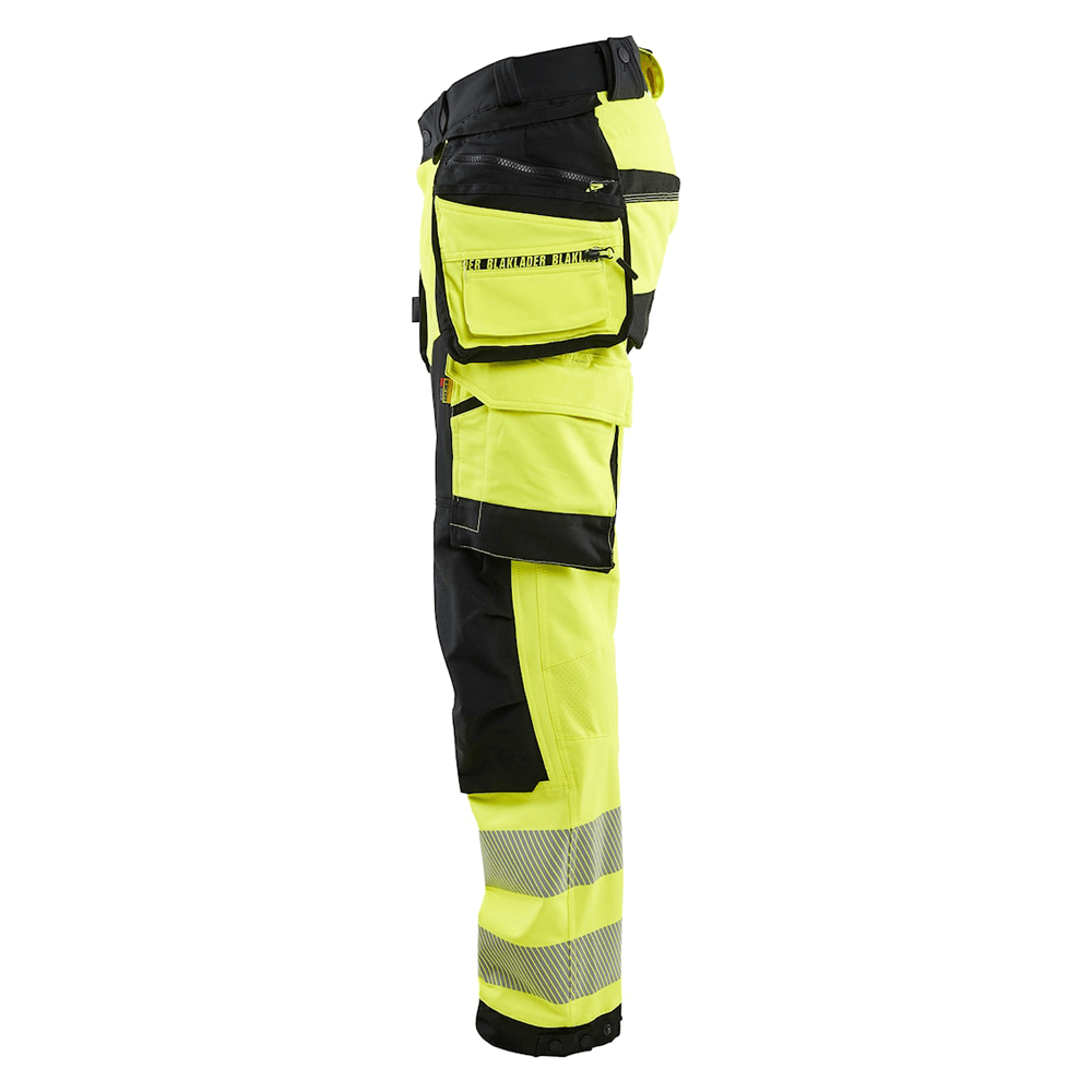 Blaklader 1122 Hi-Vis 4-Way Stretch Kneepad Trousers Hi-Vis Yellow
