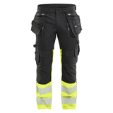 Blaklader 1130 Hi-Vis Stretch Kneepad Trousers Black/Yellow