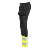 Blaklader 1130 Hi-Vis Stretch Kneepad Trousers Black/Yellow