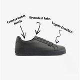 Kickers 116737 TOVNI LACER VEGAN Unisex School Shoes Black