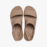 Crocs 206453-2EL BROOKLYN LOW WEDGE Womens Sandals Latte/Mushroom
