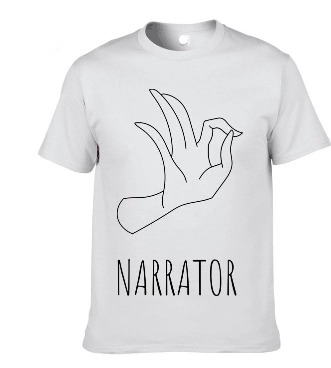 Men’s Gesture Print Short Sleeve T-Shirt – Casual Streetwear Graphic Tee