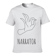 Men’s Gesture Print Short Sleeve T-Shirt – Casual Streetwear Graphic Tee