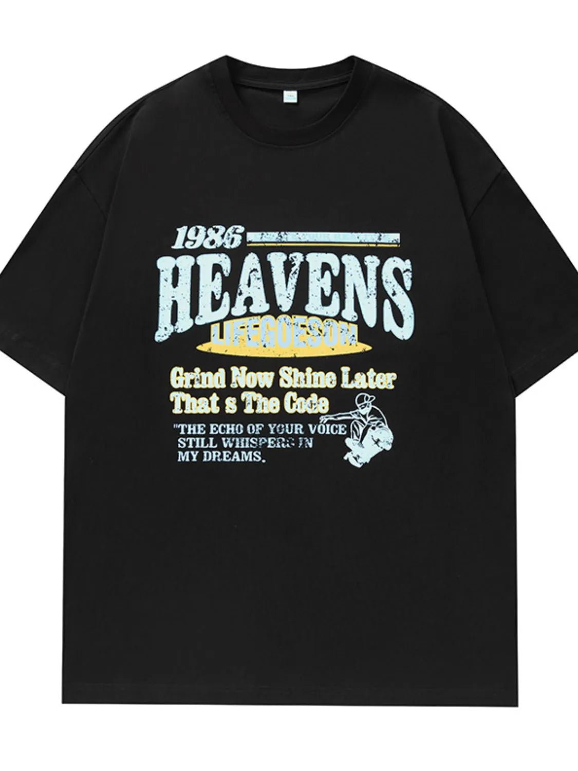 Men's Plus Size Graphic Round Neck Half Sleeve T-Shirt