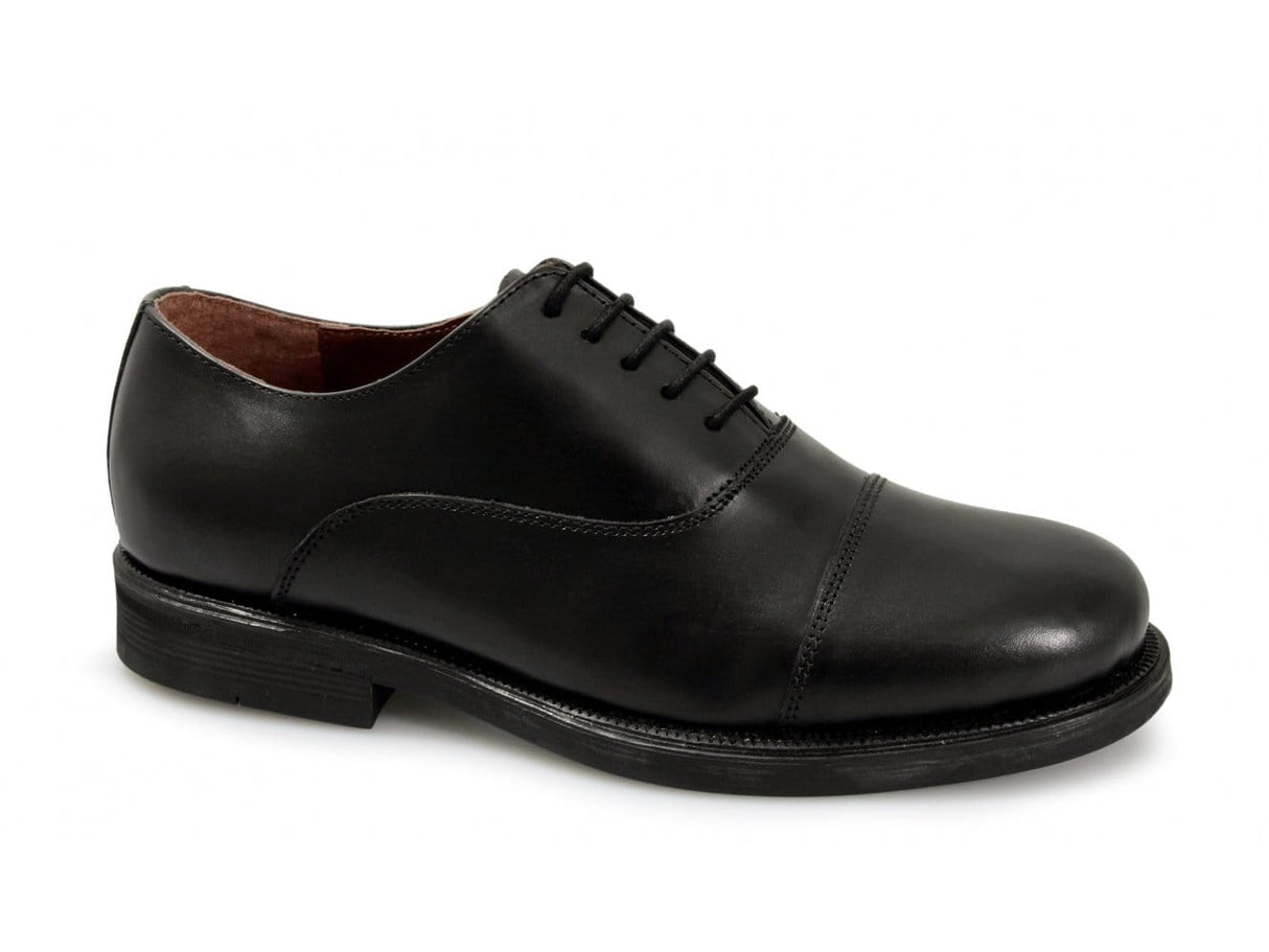Scimitar STUART Unisex 5 Eyelet Leather Oxford Uniform Shoes Black