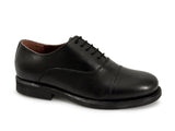 Scimitar STUART Unisex 5 Eyelet Leather Oxford Uniform Shoes Black