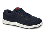 DEK CHARLIE Mens Canvas 5 Eyelet Leisure Trainers Navy