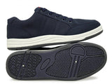 DEK CHARLIE Mens Canvas 5 Eyelet Leisure Trainers Navy