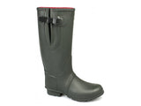 Woodland NEOPRENE Gusset Unisex Buckle Wellington Boots Olive Green