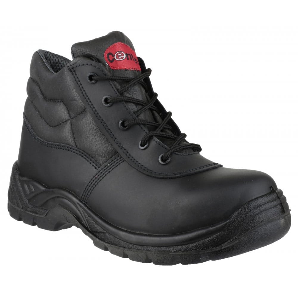 Centek FS30C Unisex Leather Safety Boots Black