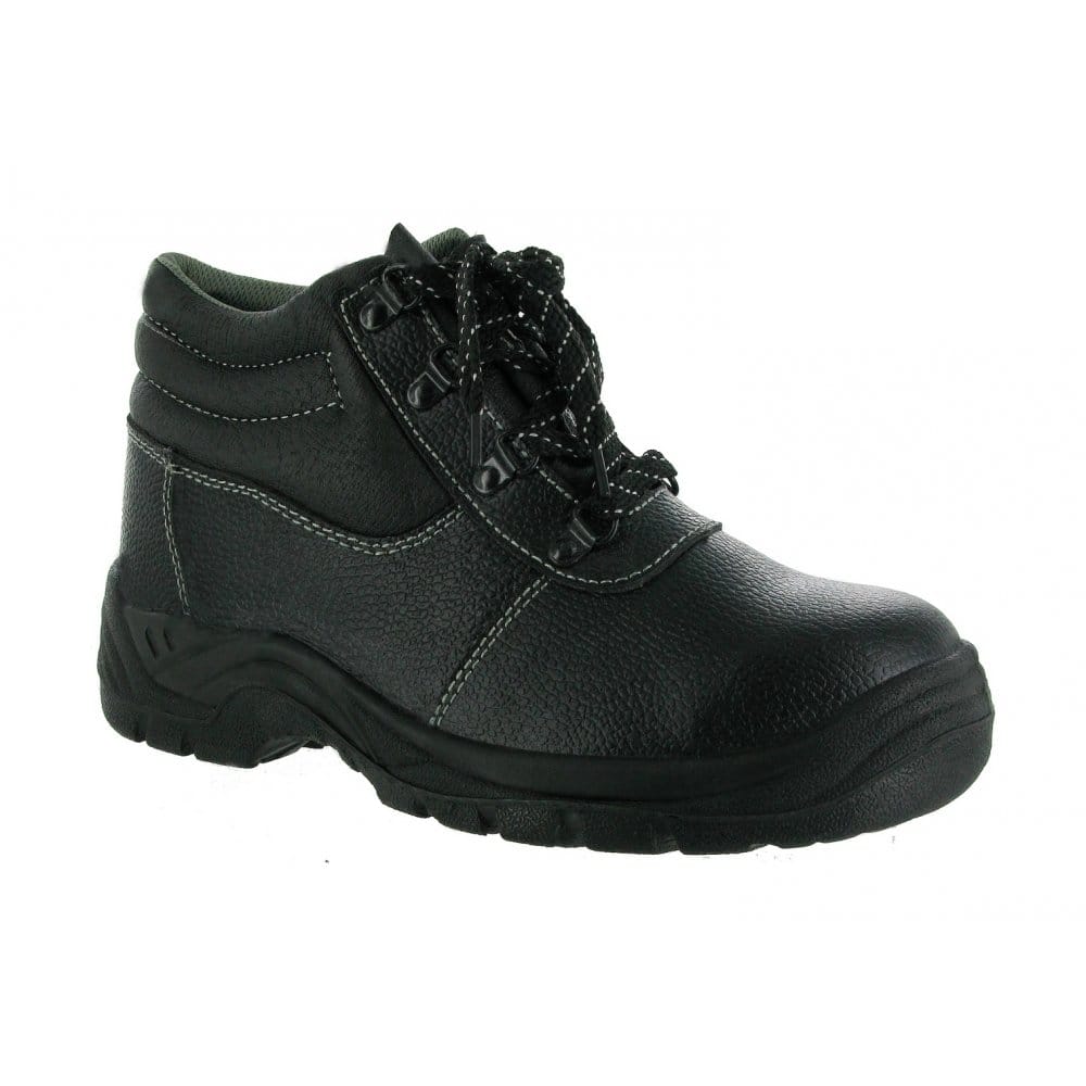 Centek FS330 Unisex Leather Safety Boots Black