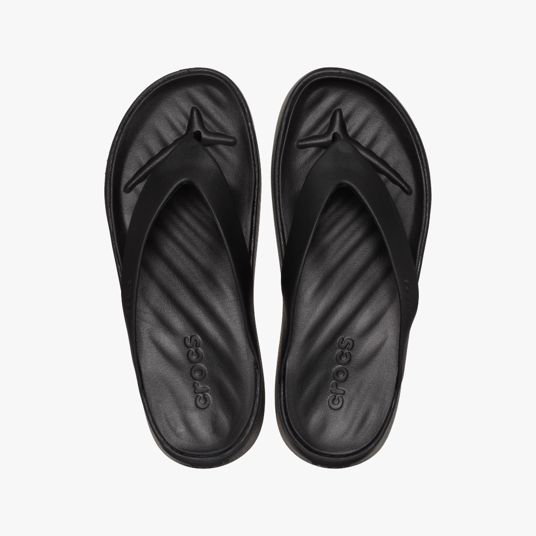 Crocs 209589-001 GETAWAY FLIP Womens Flip-Flops Black