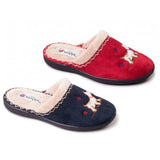 Padders SCOTTY Womens (2E Fit) Mule Slippers Red