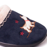 Padders SCOTTY Womens (2E Fit) Mule Slippers Navy