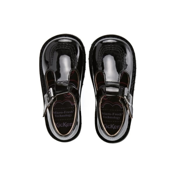 KICK T Girls Patent Leather Shoes Black