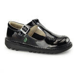 KICK T Girls Patent Leather Shoes Black
