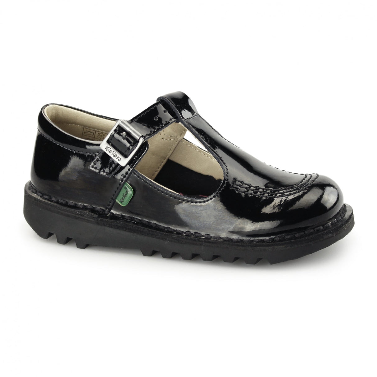 KICK T Girls Patent Leather Shoes Black