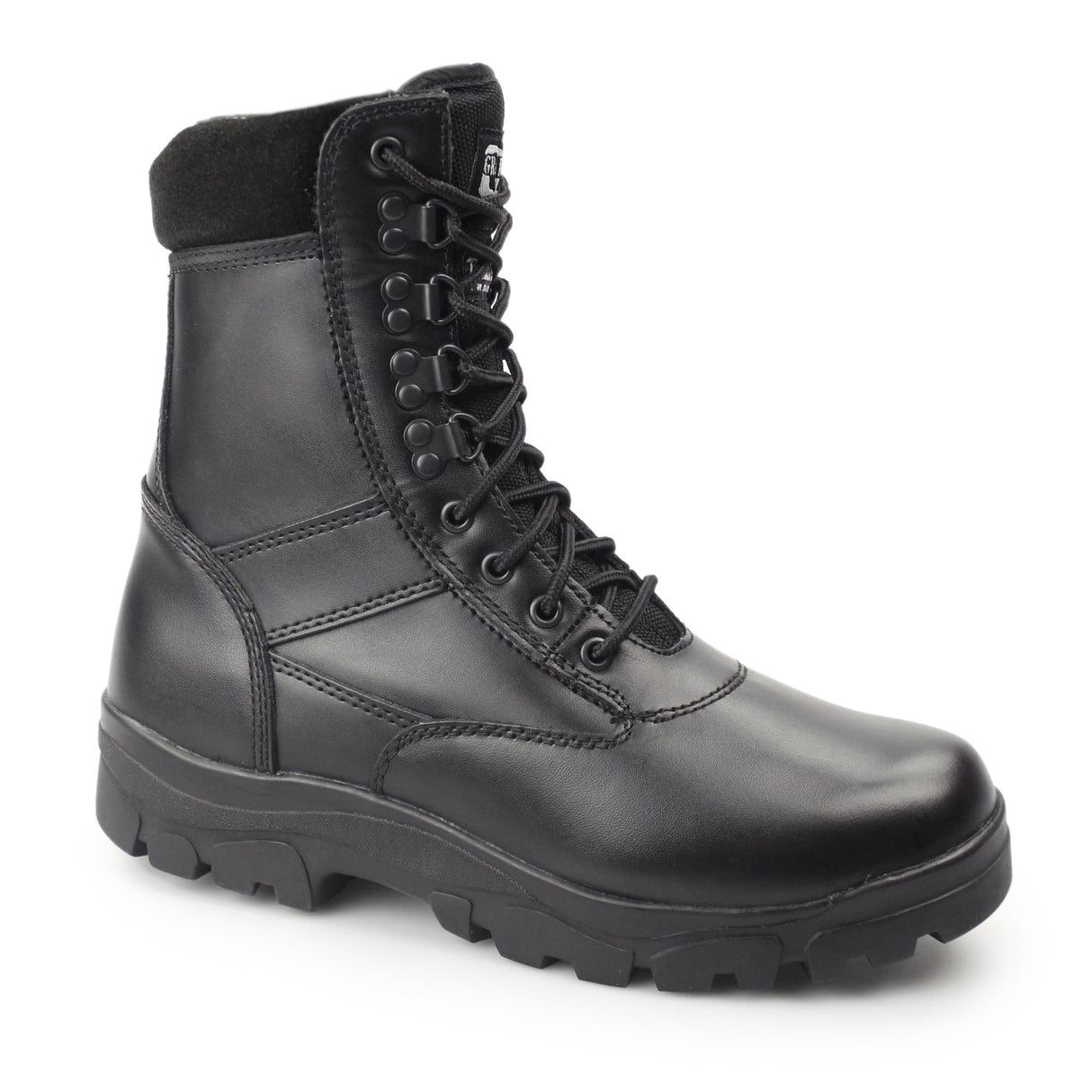 Grafters TOP GUN Unisex Leather Work Boots Black
