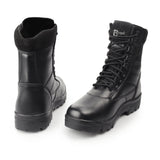 Grafters TOP GUN Unisex Leather Work Boots Black