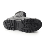 Grafters TOP GUN Unisex Leather Work Boots Black