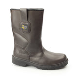 Grafters M560B Mens Leather Rigger Safety Boots Brown