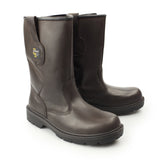 Grafters M560B Mens Leather Rigger Safety Boots Brown