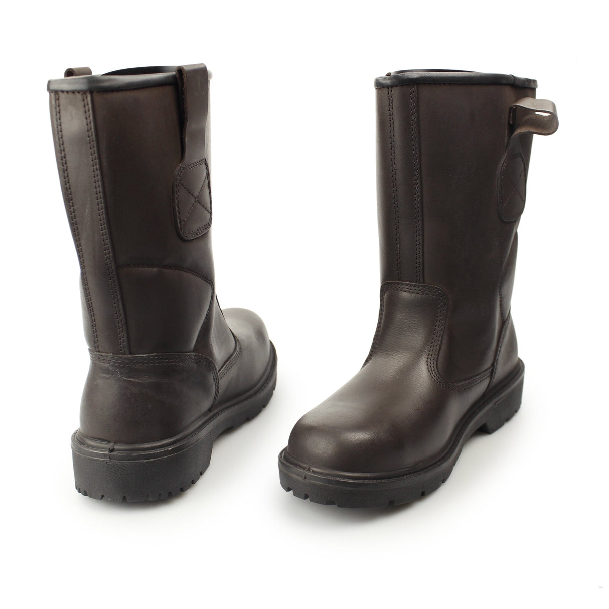 Grafters M560B Mens Leather Rigger Safety Boots Brown