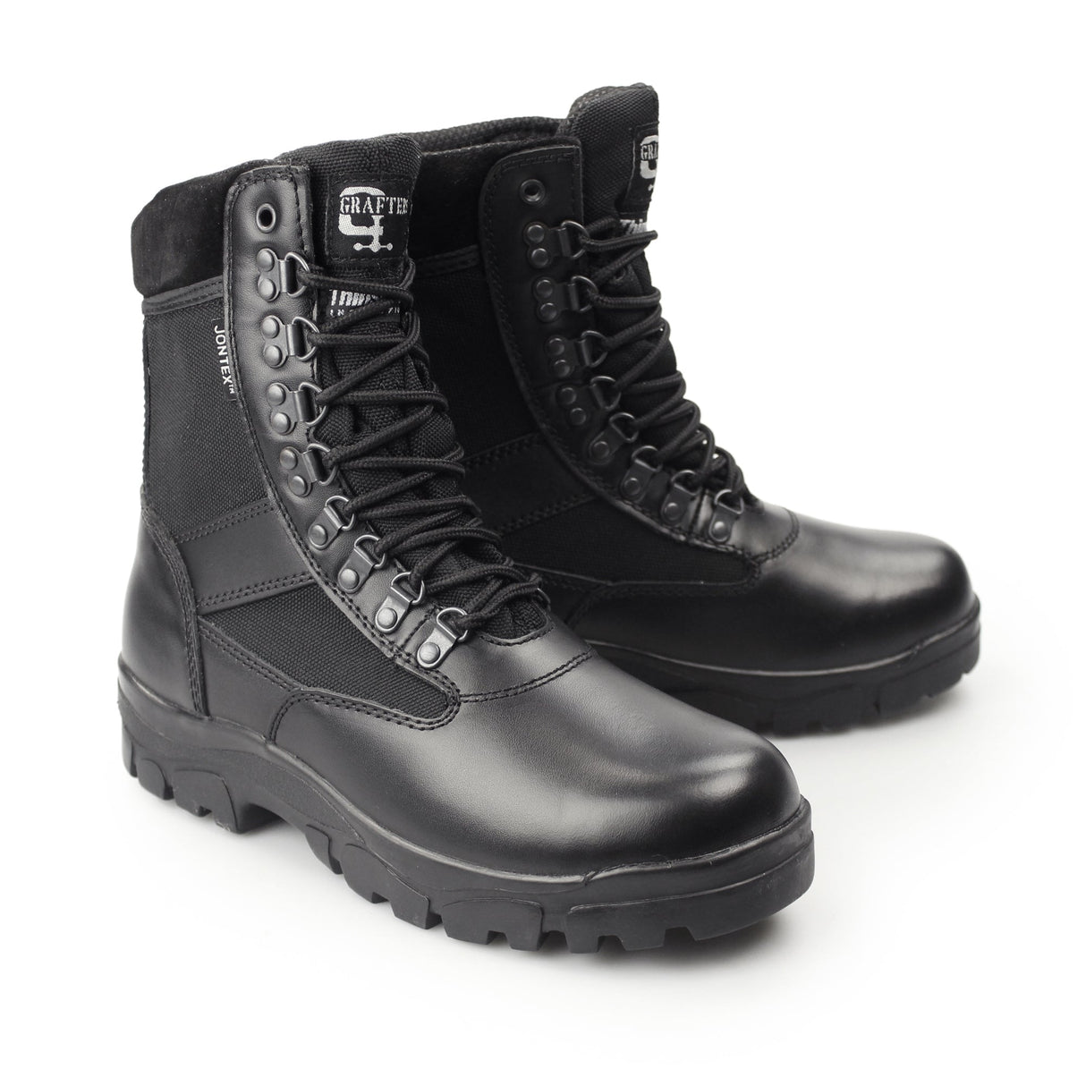 Grafters SNIPER Unisex Waterproof Leather Work Boots Black