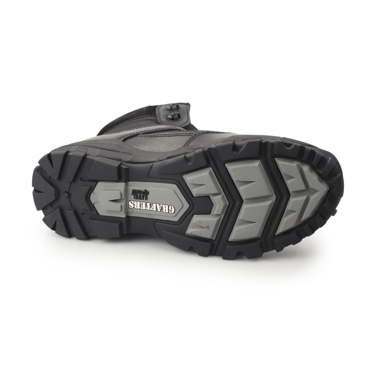 Grafters COVER II Unisex Leather Work Boots Black