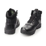 Grafters COVER II Unisex Leather Work Boots Black