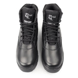 Grafters SHERMAN Unisex Leather Work Boots Black