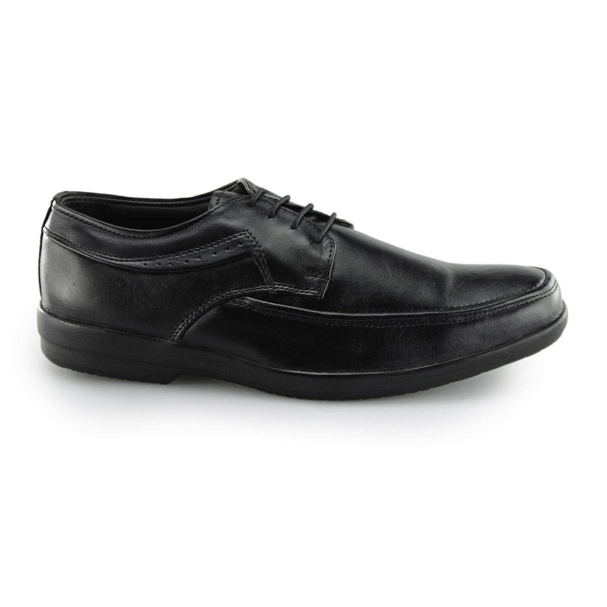 Fleet & Foster DAVE Mens Leather Derby Shoes Black