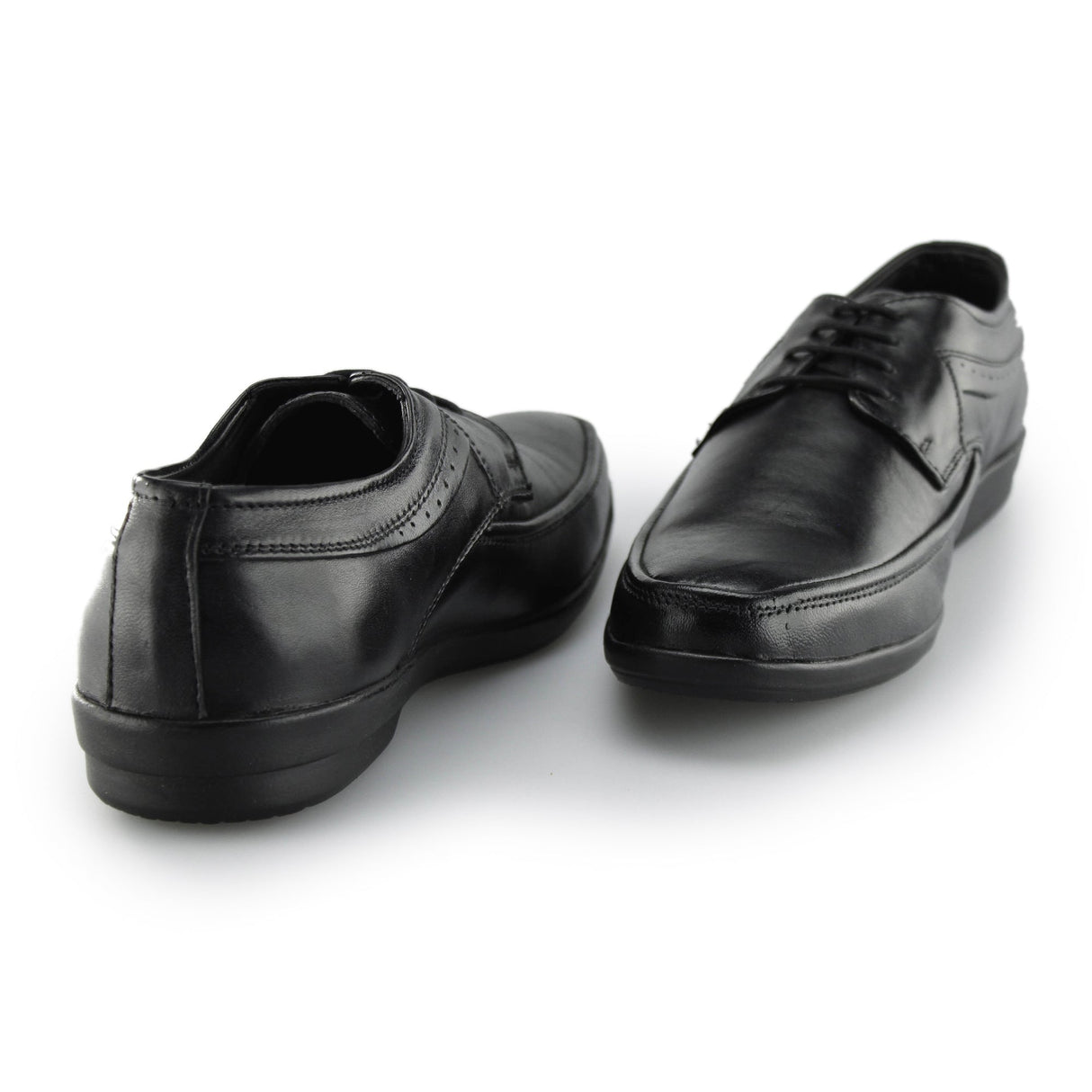 Fleet & Foster DAVE Mens Leather Derby Shoes Black