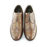 Silver Street London DOWNING Mens Leather Longwing Derby Brogues Tan
