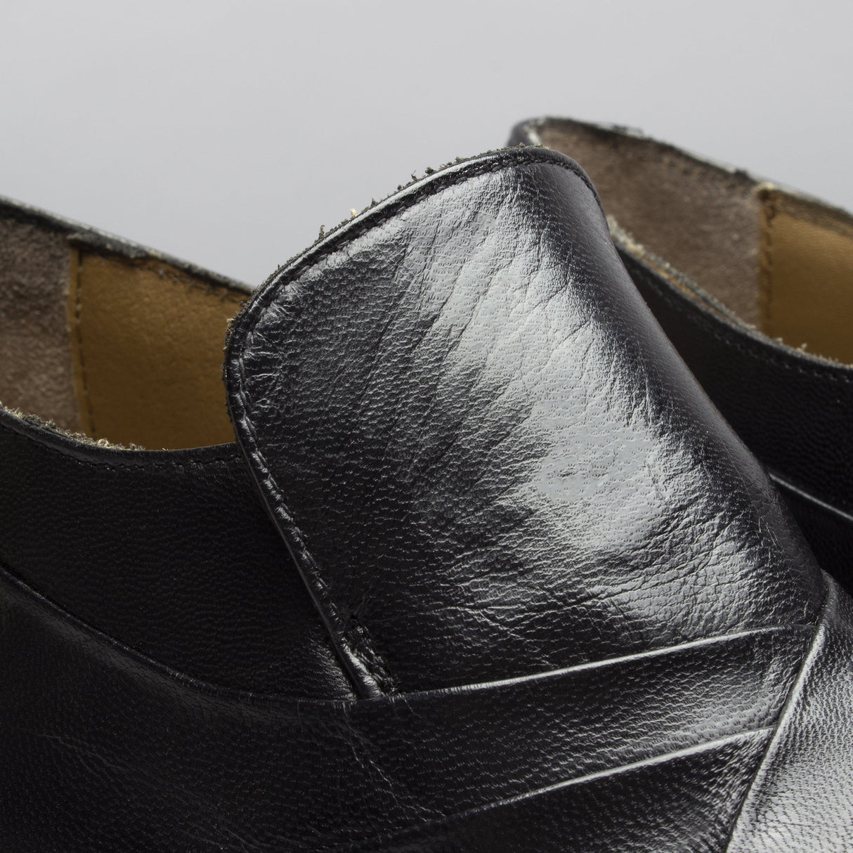 Club Cubano LUIGI Mens Leather Cuban Heel Shoes Black