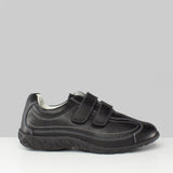 Boulevard SABRINA Womens Extra Wide EEE Fit Velcro Shoes Black