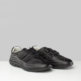 Boulevard SABRINA Womens Extra Wide EEE Fit Velcro Shoes Black