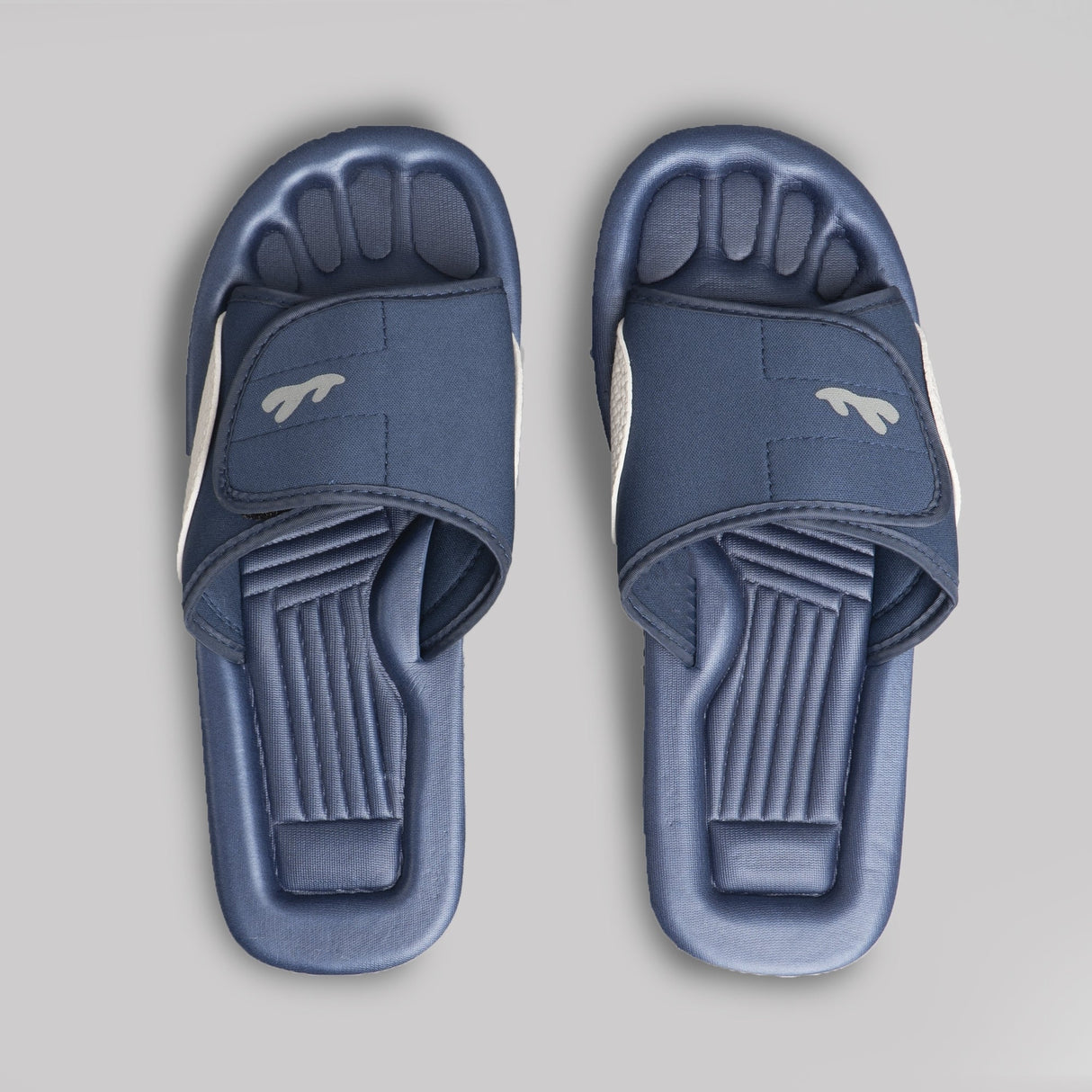 PDQ M275C Unisex Touch Fasten Strap Beach Sliders Blue