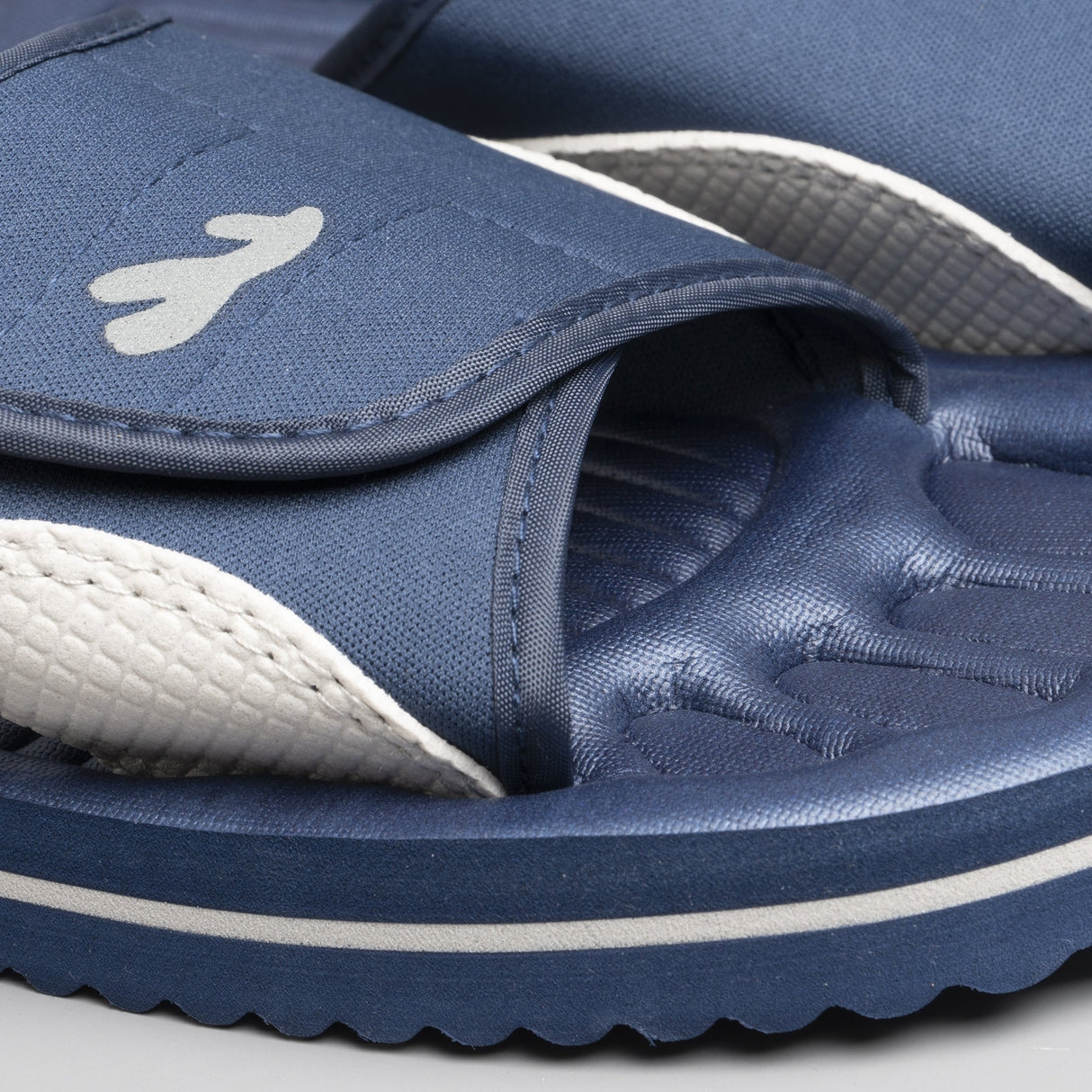 PDQ M275C Unisex Touch Fasten Strap Beach Sliders Blue