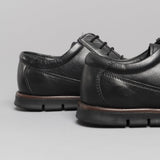 Dr Keller ANGUS Mens Leather Derby Shoes Black