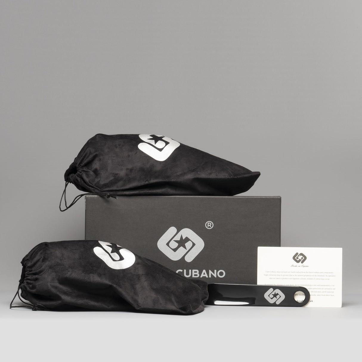 RICO Mens Smooth Leather Cuban Heel Shoes Black