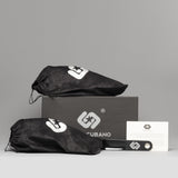 RICO Mens Smooth Leather Cuban Heel Shoes Black